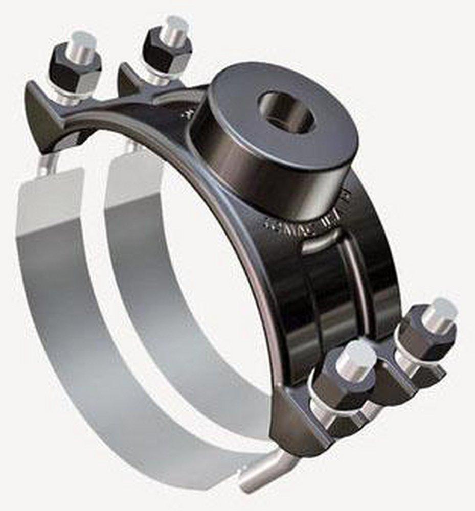 Romac Industries 2 in. IP Ductile Iron Saddle with Double Stainless Steel Straps 15.30 - 16.80 in. 