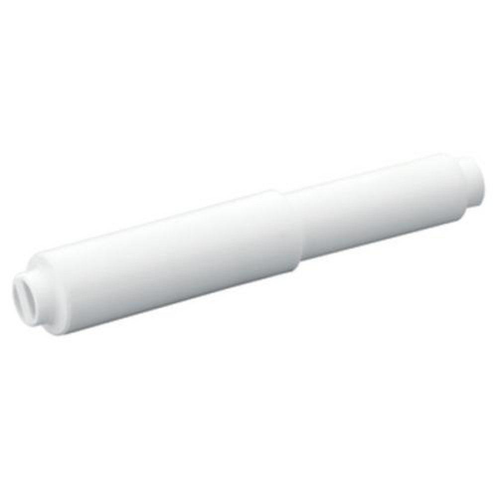 Moen White Horizontal and Wall Mount Toilet Tissue Holder 