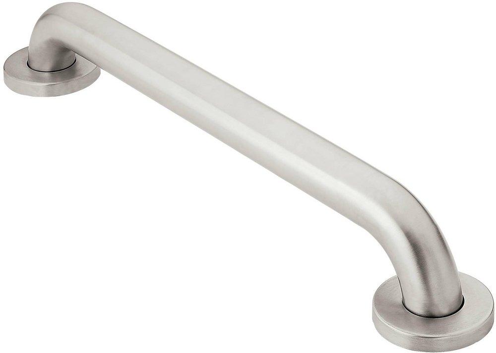 Moen Peened Stainless Steel Grab Bar in White 