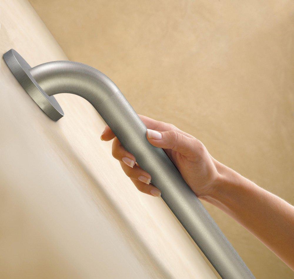 Moen Peened Stainless Steel 42 in. Grab Bar 