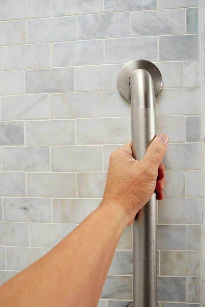 Moen Peened Stainless Steel 42 in. Grab Bar 