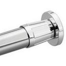 Shower Rod with Flange in Polished Chrome