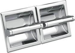 Recessed Mount Toilet Tissue Holder in Polished Chrome