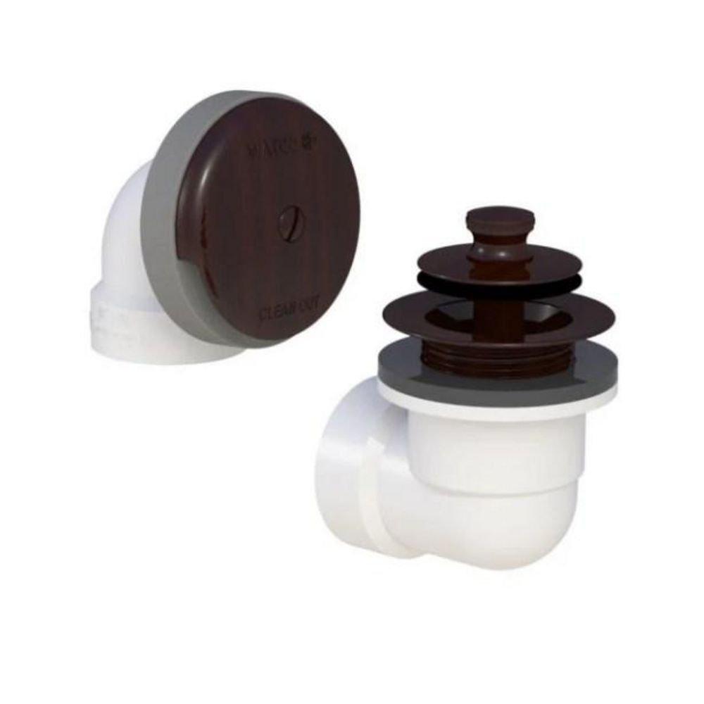Watco Oil Rubbed Bronze 16 in. Plastic Push-Pull Drain 
