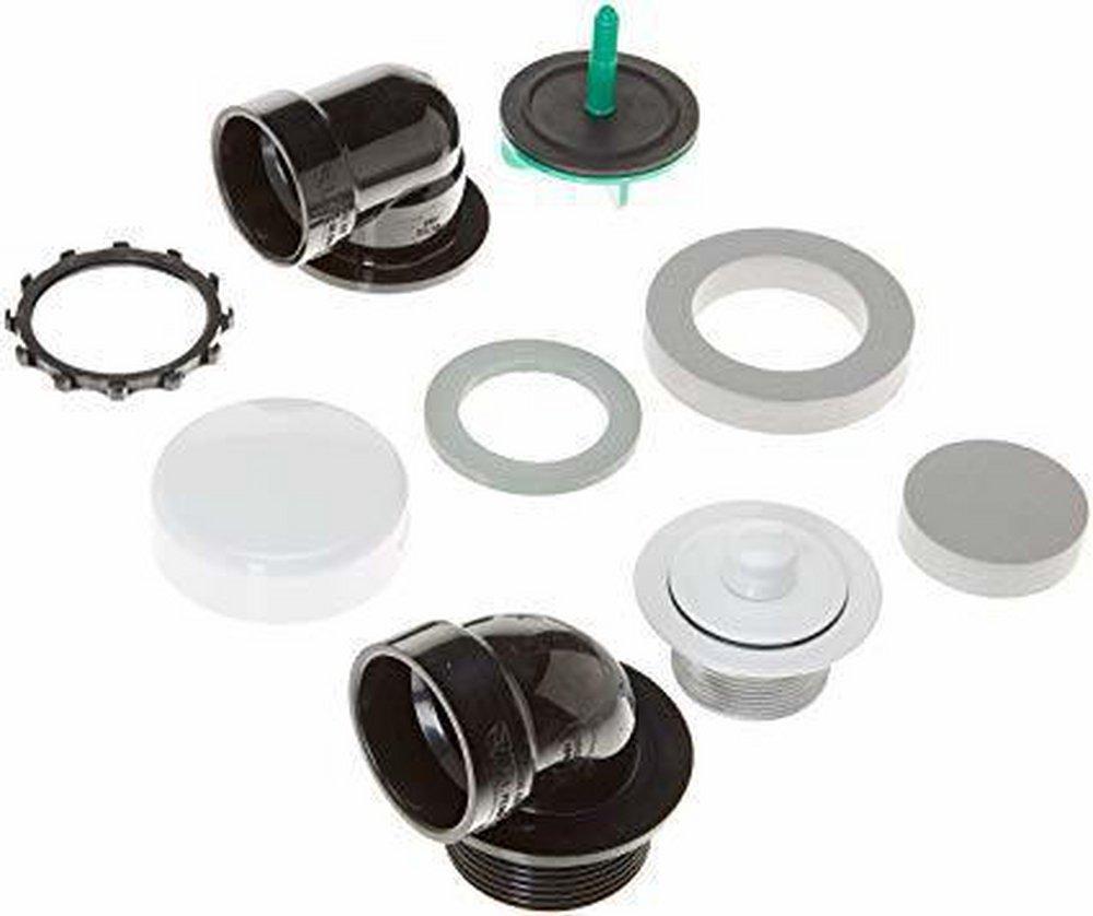 Watco White Plastic Push-Pull Drain 