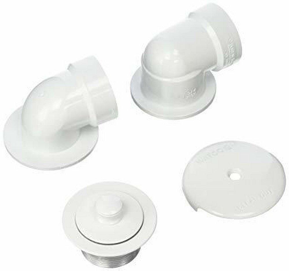 Watco White Plastic Push-Pull Drain 