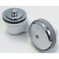 11-1/2 in. Plastic Push-Pull Drain in Brushed Nickel