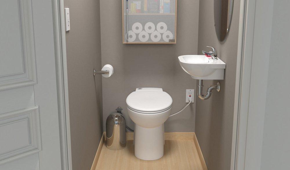 SFA SANIFLO White 1.28 gpf Round One Piece Toilet 