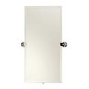 30 x 15 in. Solid Brass Frameless Small Mirror in Polished Chrome