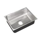 24 x 18 in. No Hole Stainless Steel Single Bowl Undermount Kitchen Sink in No. 4