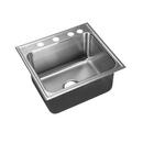 25 x 22 in. 4 Hole Stainless Steel Single Bowl Drop-in Kitchen Sink in No. 4