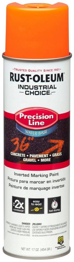 Water-Based Fluorescent Orange Inverted Marking Paint