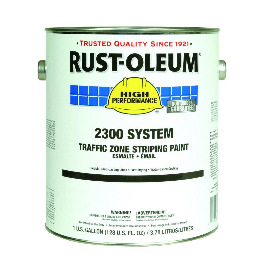 Rust-Oleum&reg; Flat White Traffic Zone Striping Paint 1 gal 