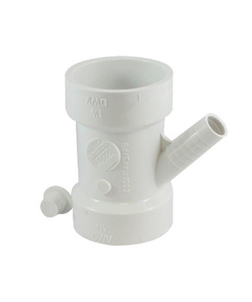 White Hub x Hub x Barbed Plastic DWV Wye 