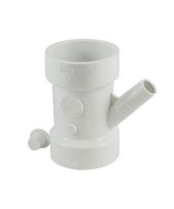 1-1/2 x 1-1/2 x 3/4 in. Hub x Hub x Barbed  Plastic DWV Wye