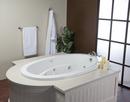 JACUZZI&reg; White 72 x 42 in. Whirlpool Drop-In Bathtub with End Drain 