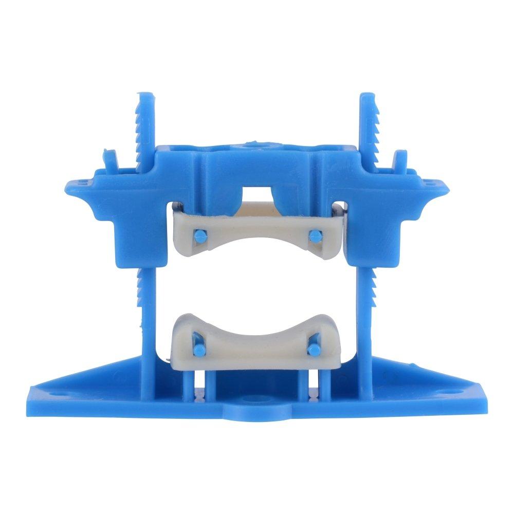 HoldRite&trade; Medium Blue Plastic and Synthetic Rubber Pipe Clamp 