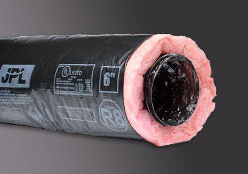 5 in. x 25 ft. Black R8 Flexible Air Duct 