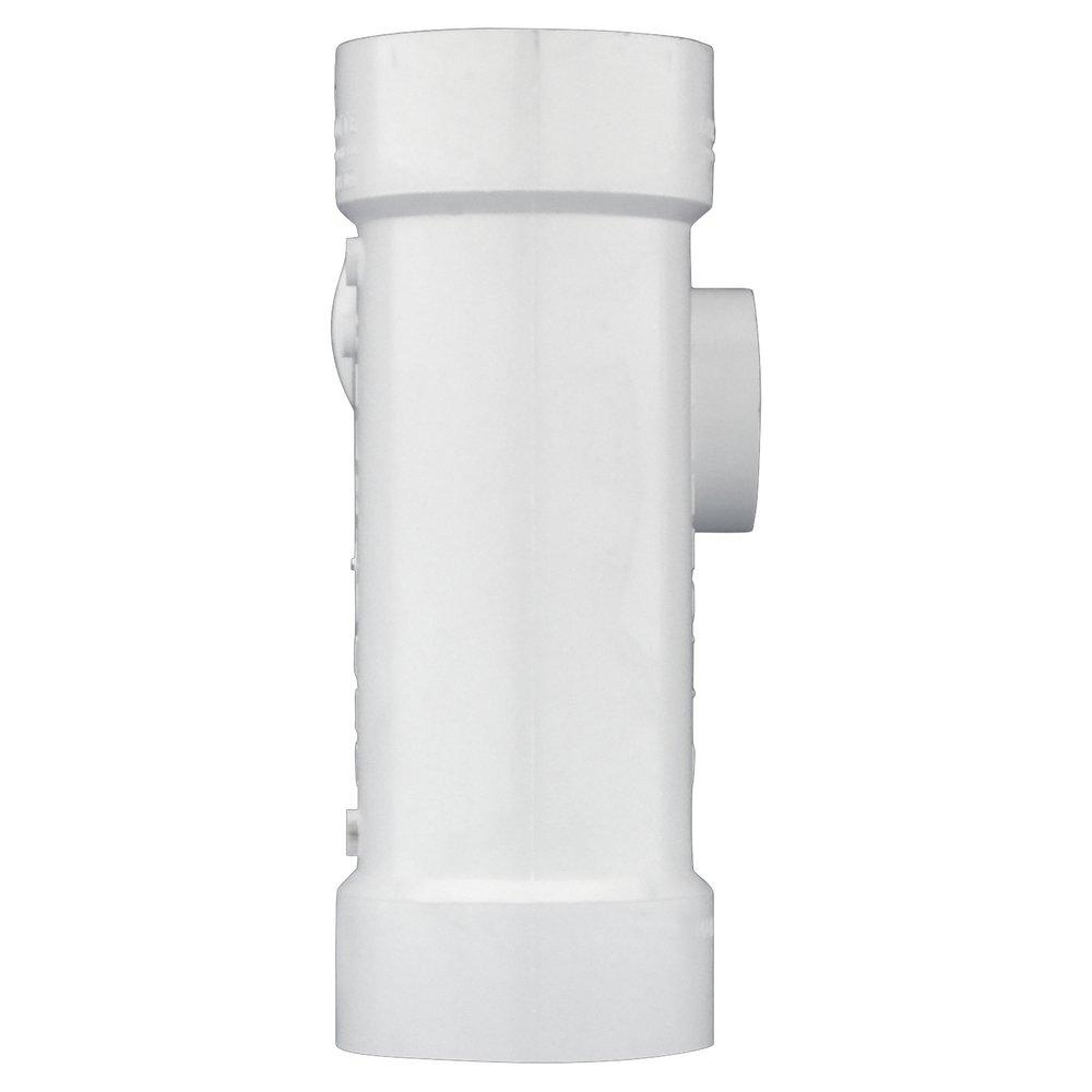 White PVC DWV Combination Wye with 2 