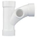 White PVC DWV Combination Wye with 2 