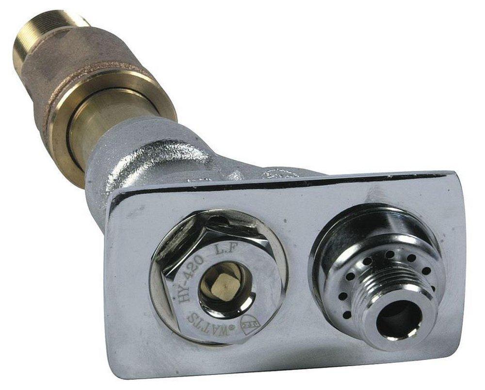 Watts Chrome Plated Chrome Plated Female Threaded x Male Threaded 3/4 in. Wall Hydrant 