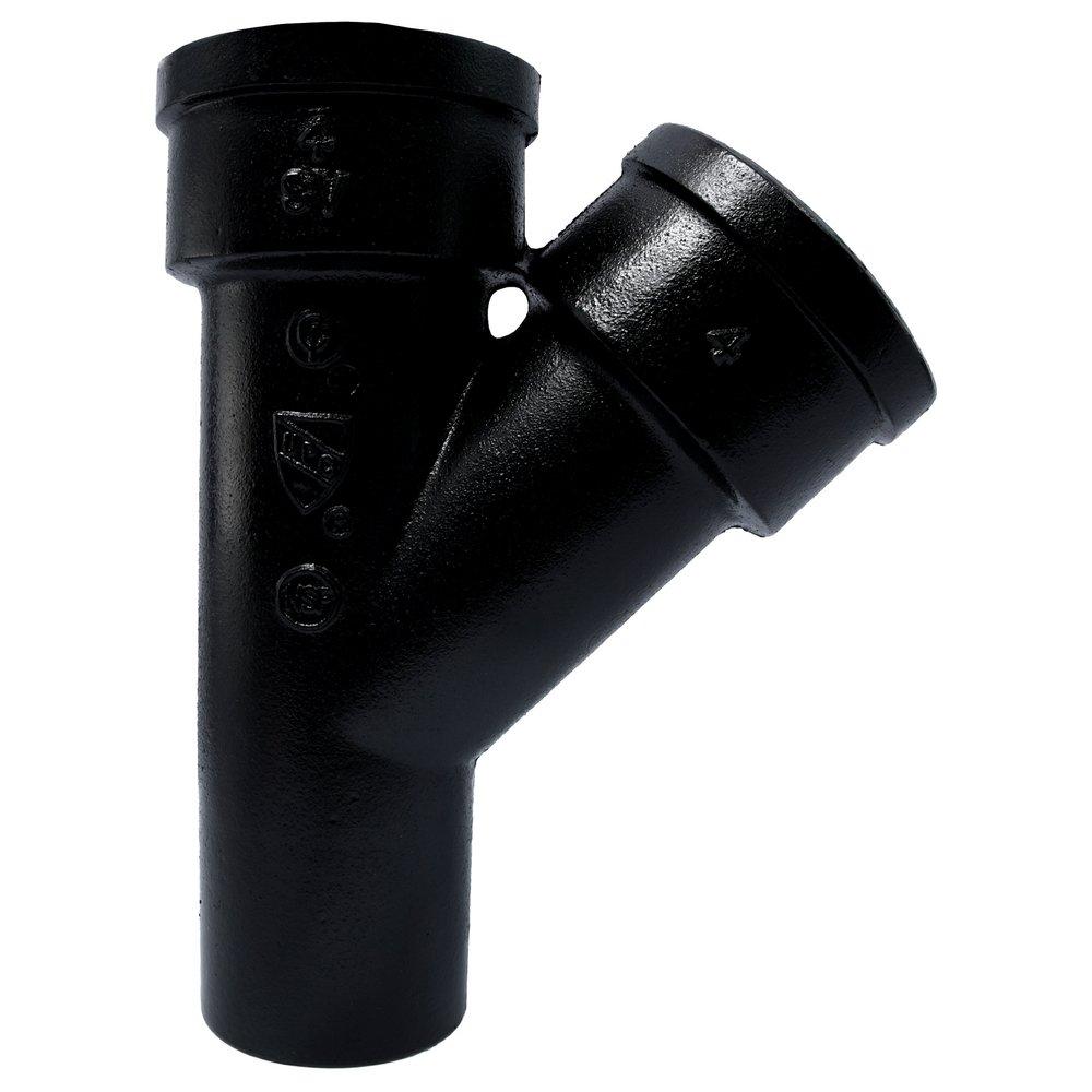 Black Spigot x Hub Service Cast Iron Wye 