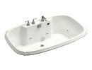 67 x 42 in. Thermal Air Drop-In Bathtub with Center Drain in White