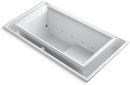 75 x 41 in. Whirlpool Drop-In Bathtub with Right Drain in White