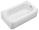 60 x 33 3/4 in. 3-Wall Alcove Whirlpools with Right-Hand Drain in White