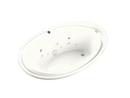 72 x 46 in. Thermal Air Drop-In Bathtub with Reversible Drain in White