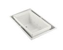 KOHLER White 75 x 41 in. Whirlpool Drop-In Bathtub with Left Drain 