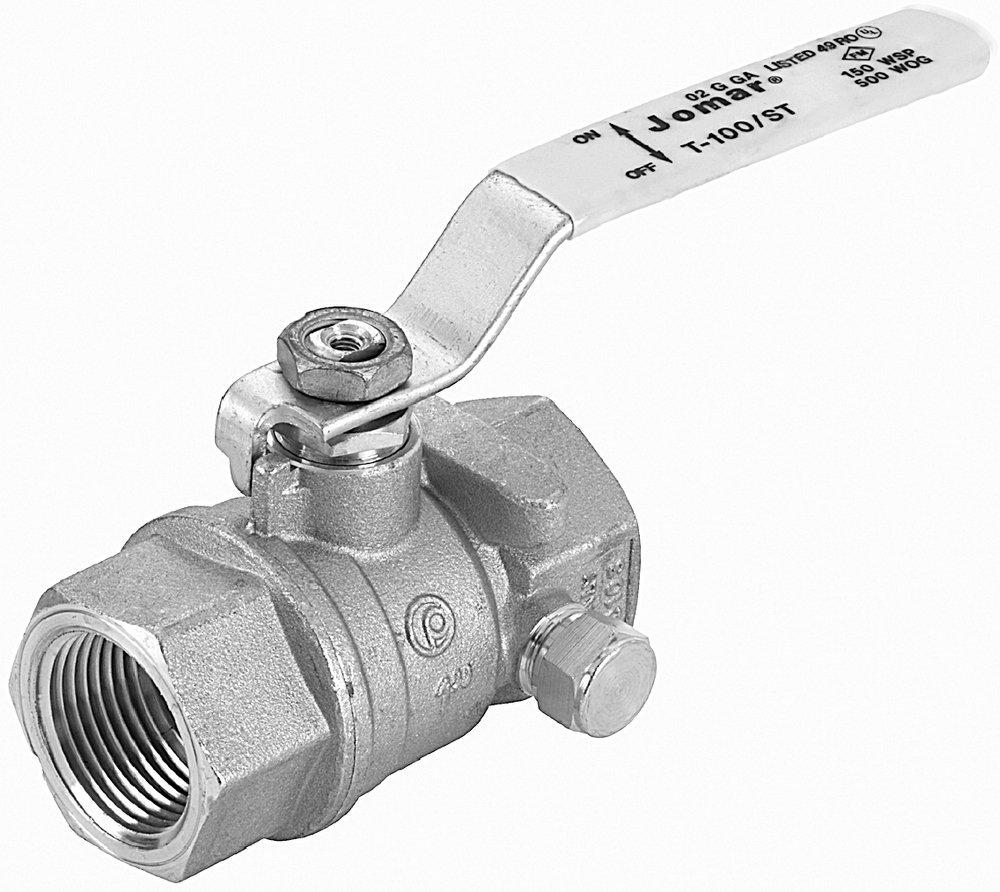 Jomar International Brass Full Port Threaded 600# Ball Valve 