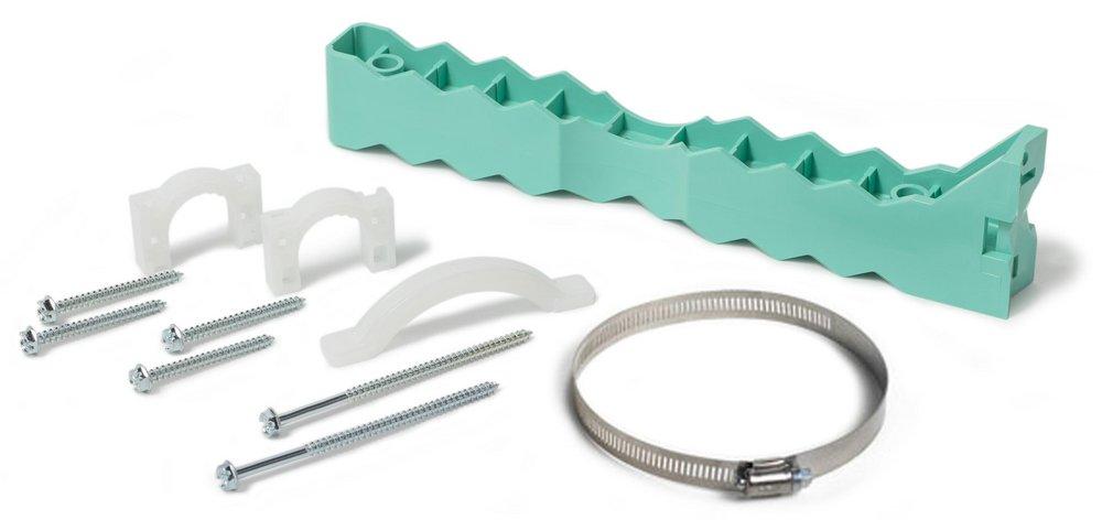 Sioux Chief Green 11 x 1-5/8 x 2-1/2 in. 190 lb. 300 Stainless Steel Band, ABS and Polyethylene Strap Bracket Kit 
