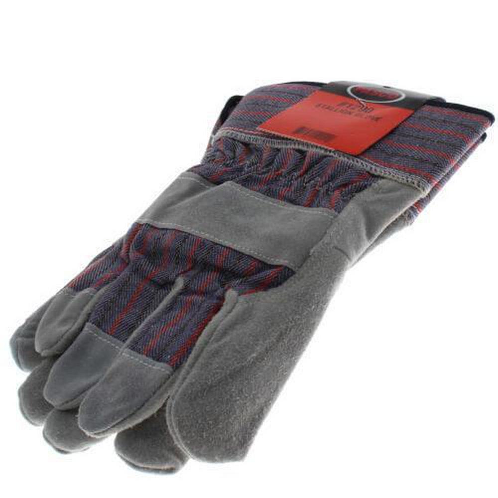 Pasco Grey Leather Gloves 