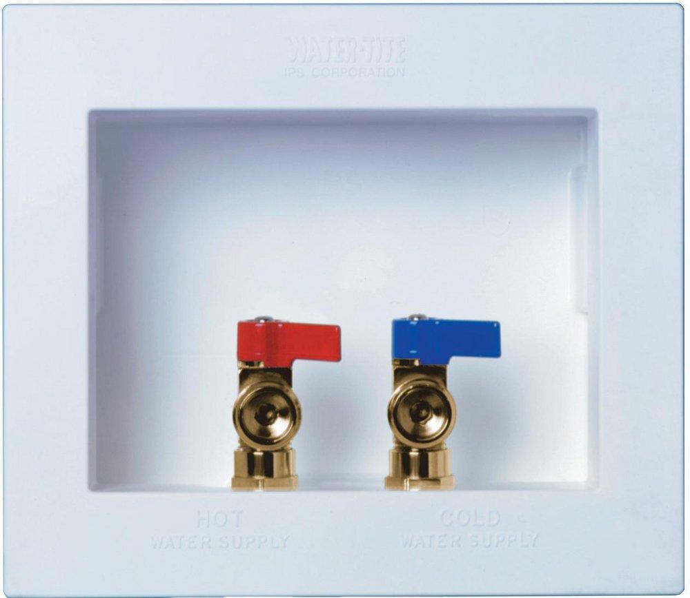 IPS Corporation White 10-3/16 in x 8-13/16 in x 3-3/8 in Washing Machine Supply Box 