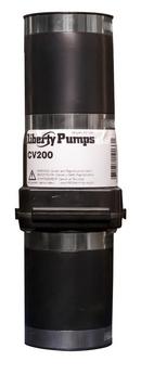 Liberty Pumps Black ABS Check Valve with Rubber Slip Connection in Black 
