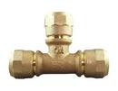 3/4 in. Compression Water Service Brass Tee