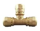 Cambridge Brass Compression Water Service Brass Tee 