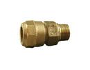 1 in. Compression x MIP Brass Straight Coupling