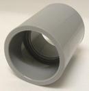 Can-Tex Industries Grey Socket Weld Schedule 40 Standard PVC Coupling 