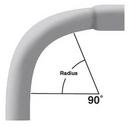 Can-Tex Industries 36 in. Radius Schedule 40 Bell End 90 Degree Conduit Elbow 