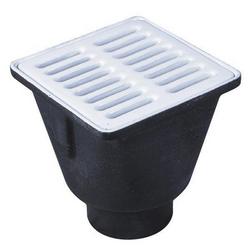 8 x 8 x 6 in. Floor Mount Cast Iron Floor Sink