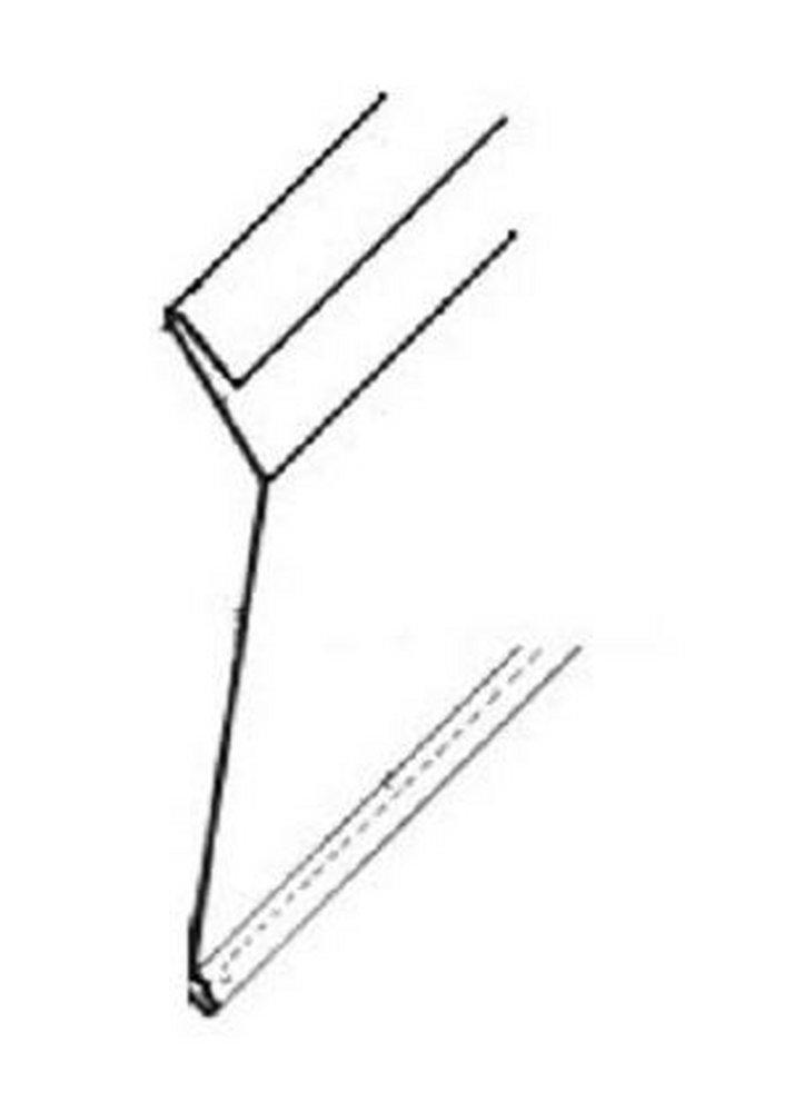 Fry Reglet Galvanized Surface Mount Flashing Reglet 