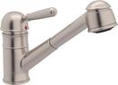 ROHL® Satin Nickel Single Handle Pull Out Kitchen Faucet 