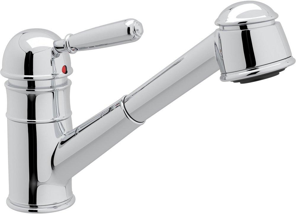 ROHL&reg; Polished Chrome Single Handle Pull Out Kitchen Faucet 