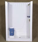 36 x 48 in. Shower with Right Hand Seat in White