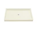 60 in. x 34 in. Shower Base with Center Drain in Biscuit