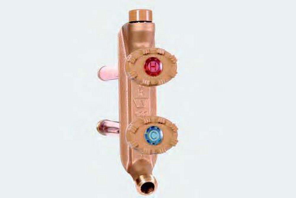 Woodford Manufacturing Rough Brass Sweat Freezeless Hot & Cold Vertical Wall Faucet 