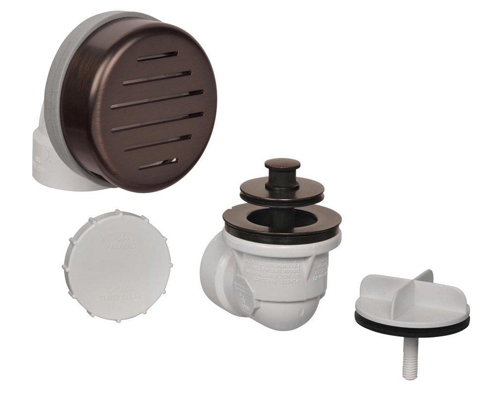 AB & A&trade; Venetian Bronze Plastic Push-Pull Drain 