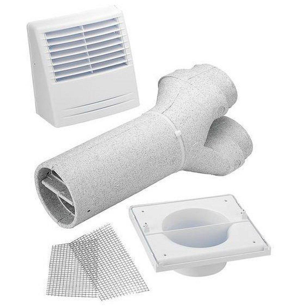 Venmar Ventilation White Dual Exterior Hood Kit 